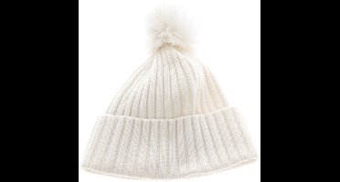 BOSS muts Lonie Hat Open White crème