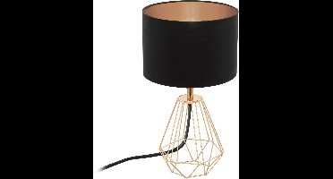 EGLO Carlton 2 Tafellamp - E14 - 30,5 cm - Koper/Zwart