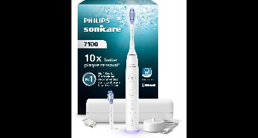 Philips Sonicare 7100 Series - Elektrische Tandenborstel - Wit - Extra Premium Gum Opzetborstel - Reisetui - Gezonder tandvlees - HX7420/02