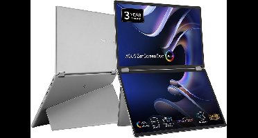 ASUS ZenScreen Duo OLED MQ149CD - 360° Foldable Portable Monitor - OLED - Dual USB Type-C mini-HDMI - Dual 14 Inch