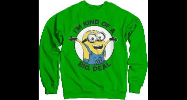 Minions I'm Kind Of A Big Deal Sweatshirt Green-L