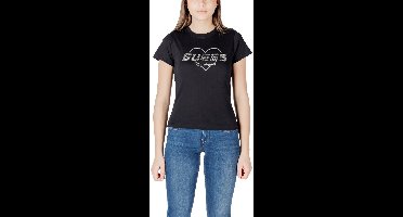 Rhinestone Guess Los Angeles Tee Wo - Black Shirts