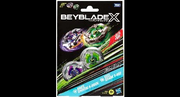 Hasbro Beyblade X speelgoed Knife Shinobi Keel Shark set.