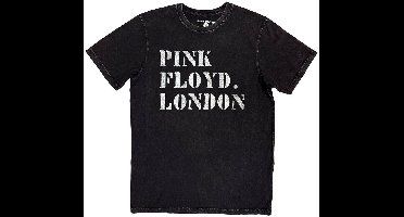 Pink Floyd - Stencil Logo Heren T-shirt - L - Zwart