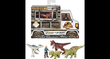 Jurassic World mini figuren set - 4 pack - Dinosaurus speelfigurenset - 7 cm groot