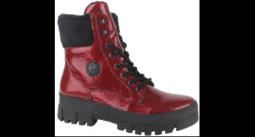 Rieker Y0220-33 dames veterboots sportief maat 39 rood