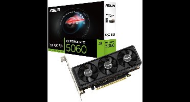 ASUS NVIDIA GeForce RTX 5060 LP BRK OC Edition - Videokaart - 8GB - GDDR7 - PCIe 5.0 - 2x HDMI 2.1b - 1x DisplayPort 2.1a