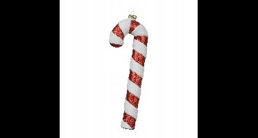 Grote snoepriet kerstdecoratie 30 cm - sprankelend en klassiek