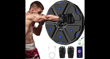 DailySupplies® Boxing Machine - Boksbal - Bokszak met Muziek - Zwart