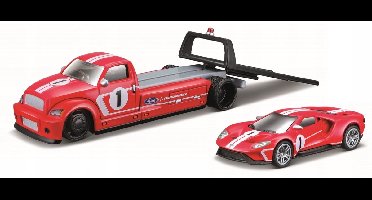 Maisto Lawa + Ford GT Heritage Edition 2018 Schaal 1/64