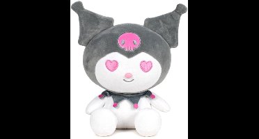 Kuromi (Grijs) Hello Kitty Pluche Knuffel 20 cm - Speelgoed Knuffels voor Kinderen Jongens Meisjes - Keroppy Kuromi Melody - Hello Kity Kat Cat Plush Toy