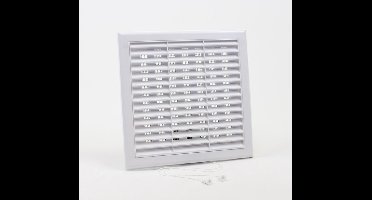 Nedco BV Kunststof schuifrooster 250x250mm wit