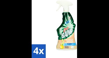 4 x Cillit Bang - Anti-Kalk - Schoonmaakspray - Natuurlijk Krachtig Tegen Kalkaanslag - 500 ml - Kalkverwijderaar - Kalkaanslag - Schoonmaakspray - Badkamerreiniger - Keukenreiniger