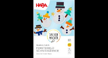 Haba knutselpakketje Raamplakkers sneeuwmannen - 5+