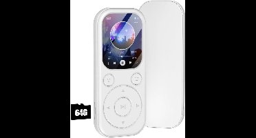 MKSS® MP3 Speler Bluetooth - FM-Radio - Wit