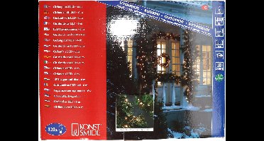 Konstsmide Dennenslinger/dennen guirlande - verlicht - 120 LED lampjes - extra warm wit - 600 cm