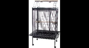 Voltrega Papegaaikooi/Vrijzit donkergrijs 100 x 75 x 156 cm