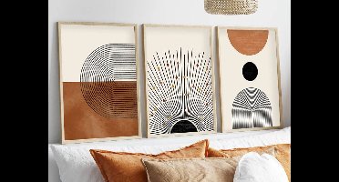 Asir - Decoratief ingelijst MDF-schilderij - Veelkleurig - 50 x 2,5 x 70 cm