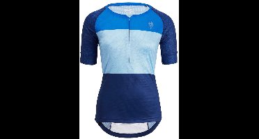 Silvini Stabina Mtb Korte Mouw Wielertrui Blauw M Vrouw