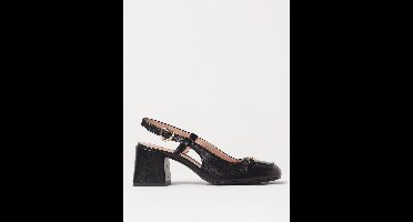 Love Moschino Slingback Leather Heels Wo - Black Pumps