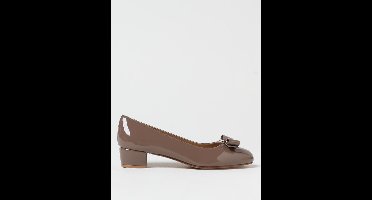 Bruine Naplak kalfsleren pumps schoenen