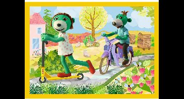 Puzzle 4w1 (12,15,20,24) Wspólne zabawy Treflików 34358 - Puzzel 4-in-1 (12,15,20,24) Gezamenlijke spelletjes van de Treflikken 34358