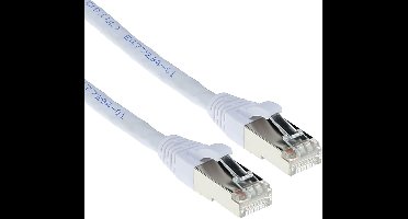 ACT Witte 30 meter LSZH SFTP CAT6A patchkabel snagless met RJ45 connectoren FB7330