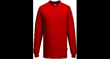 Portwest Anti-statisch ESD T-Shirt Lange Mouw AS22 - Diep Rood - XL