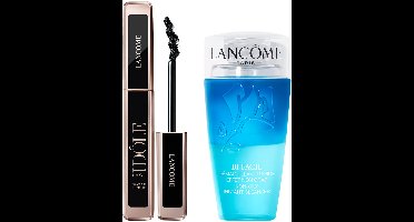 Lancôme 2-Step Wimper Routine Waterproof Mascara | Make Up Remover - Lash Idôle Mascara Waterproof Zwart & Bi-Facil Oog Make-up Remover 75ml