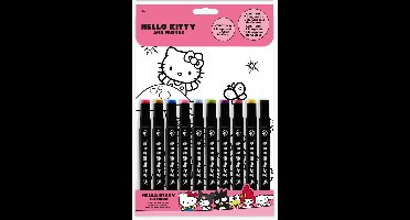 Hello Kitty & Friends Paint by Numbers – 2 Kleurplaten 20x29 cm – Inclusief Genummerde Stiften