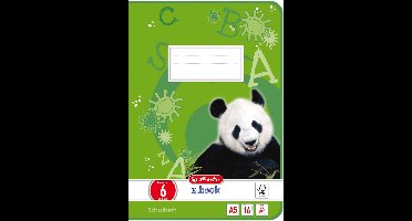 herlitz schriftenboek x.boek, DIN A5, liniaal 7 / geruit