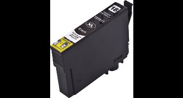 Inktcartridge Geschikt voor Epson 18XL | 1x Zwart cartridge Geschikt voor Epson Expression Home XP202, XP205, XP30, XP302, XP305, XP402, XP405, XP412, XP415, XP315, XP312, XP215, XP212, XP225, XP322, XP422, XP425, XP325, XP222