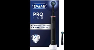 Oral-B Pro 3 3000 - Zwart - Elektrische Tandenborstel - Ontworpen Door Braun - Black Edition