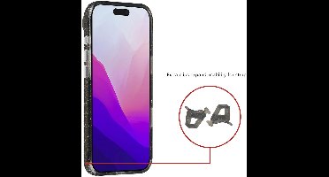 TUNIQ Back Cover - iPhone 17 Air - Zwart - Glitter - MagSafe Compatibel