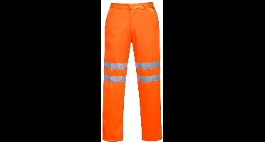 Portwest Hi-Vis polykatoen servicebroek RT45 - Oranje Lang - M