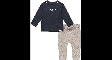 Noppies - Kledingset - 2delig - Broek Naura Taupe - Hester Charcoal - Maat 74