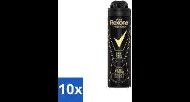 10 x Rexona Men - Sport Cool - Deodorant Spray - Anti Transpirant - 150 ml - Sport Deodorant - Voetbal Deodorant - Anti Transpirant Spray - Frisheid Voor Sport - Motion Sense Deodorant