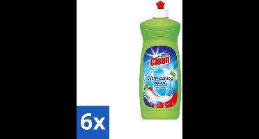 6 x At Home - Clean - Afwasmiddel - Ultra - Stralend Schone Vaat - 500 ml - Afwasmiddel - Vaat Reinigen - Vet Verwijderen - Schone Vaat - Mild Voor Handen