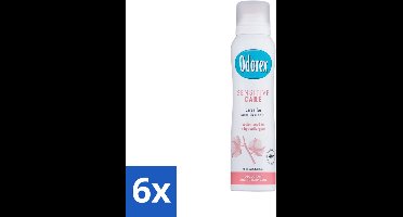 6 x Odorex Deodorant Spray Sensitive Care 150 ml - Gevoelige Huid - Deo Spray - Verzorgende Deodorant - Alcoholvrij - Bisabolol