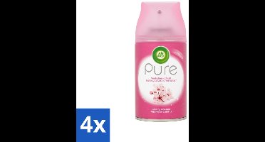 4 x Air Wick - Luchtverfrisser Navulling - Kersenbloesem - Automatische Spray - 250 ml - Kersenbloesem - Essentiële Oliën - Geur - Geurverspreiding - Fris