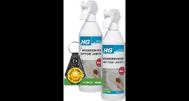 HG voegenreiniger kant en klaar 500ml - 2 Stuks - Inclusief sleutelhanger