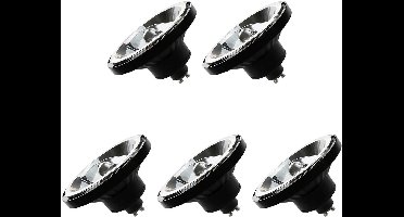 Spectrum GU10 LED Spot AR111 - 12 Watt - 230V - 1050 Lumen - 3000K Warm wit - Gezellig licht - Energiezuinig - 5 stuks