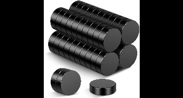 Magnetische-Zwarte-Kleine-Sterke Mini-Magneten 8 x 3 mm -set van 40