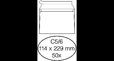 Bankenvelop C5/6 Zelfklevend Wit 158159