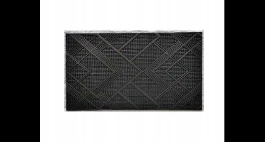 Universele Rubberen Deurmat 40x60 cm met Geometrisch Patroon