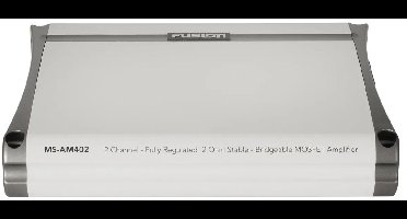 Fusion MS-AM402 , twee kanaals versterker van 400 Watt, nautische versterker, Powered by Garmin