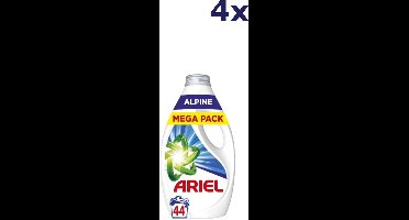 4x Ariël Liquid - 44sc1.98L alpine wasmiddel