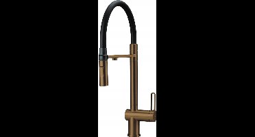 Deante Magnetische 3-weg keukenkraan met filteraansluiting, geborsteld brons