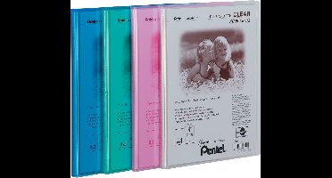 Pentel Clear Presentatiemap A4, 30 Hoesjes, Transparant Groen
