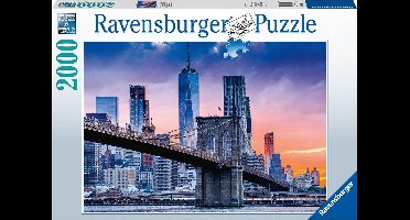 Ravensburger puzzel Van Brooklyn naar Manhatten - legpuzzel - 2000 stukjes